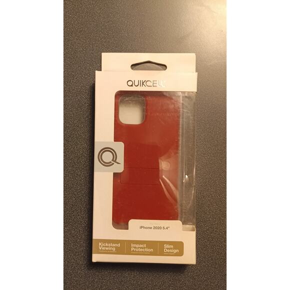 2 Quikcell iPhone 12 Mini Phone Case — Clear Blue & Red Case - Picture 4 of 5